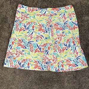 Patchington sport skort with fun pattern